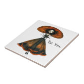 Quirky Whimsical Woman - Sei du. Fliese (Seite)