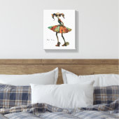 Quirky Whimsical Woman - Sei du. Leinwanddruck (Insitu (Schlafzimmer))