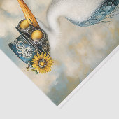 Quirky Whimsy Bird in Hat & Goggles BS7 Decoupage Seidenpapier (Ausschnitt)