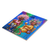 Quirky Wine Ladys, aber First Keramik Tile Fliese (Seite)
