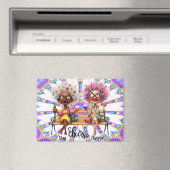 Quirky Wine Ladys Cheers Magnet (In Situ (Geschirrspüler))