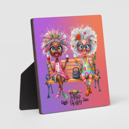 Quirky Wine Ladys Therapy Fotoplatte (Vorderseite)