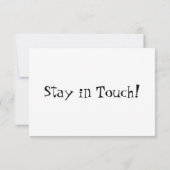 Quirky, wir sind umgezogen! Weiße neue Adresskarte Mitteilungskarte (Rückseite)