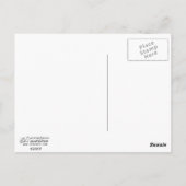 Quirky Yellow Schreibwriter Postkarte (Rückseite)