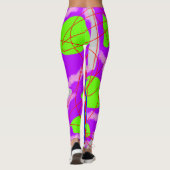 Quirky Zig-Zag Clown Pants Ästhetik Leggings (Rückseite)