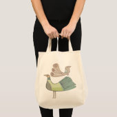 quirkybirds Lebensmittelgeschäft-Tasche Tragetasche (Vorderseite (Produkt))