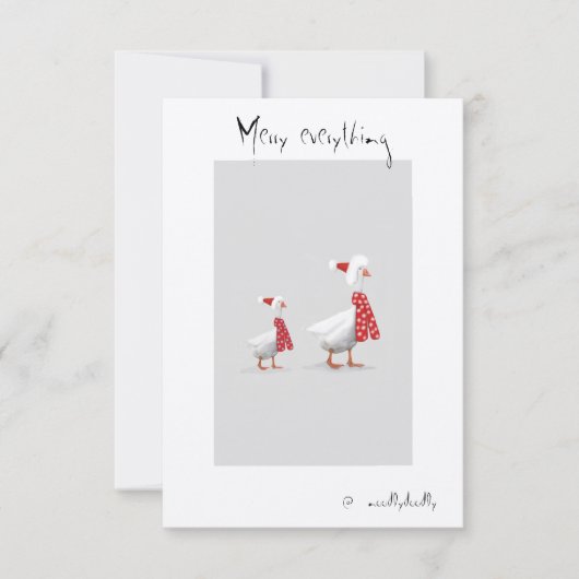 Quirlige Doodles Dankeskarte (Vorderseite)