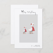 Quirlige Doodles Dankeskarte (Vorne/Hinten)