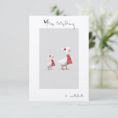 Quirlige Doodles Dankeskarte (Stehend Vorderseite)