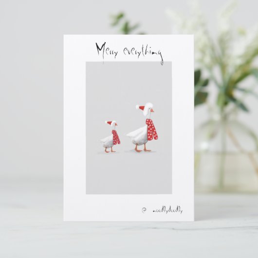 Quirlige Doodles Dankeskarte (Stehend Vorderseite)