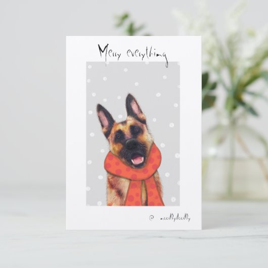 Quirlige Karten für Angehörige (Stehend Vorderseite)