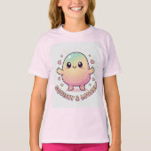 quishy & Lovable – Cute Kawaii Character Design T-Shirt (Vorderseite)