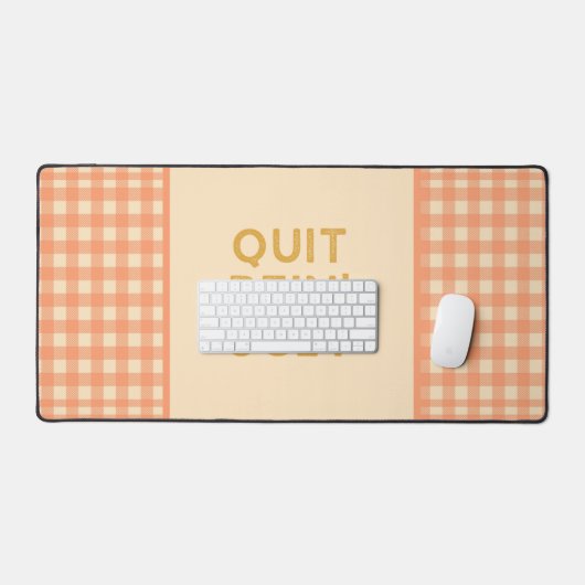 Quit Bein' Ugly Country Slang Schreibtischunterlage (Tastatur & Maus)