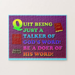 Quit Being Just A Talker Of God's Word! Be A Doer! Puzzle