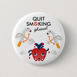 Quit bitte rauchend button