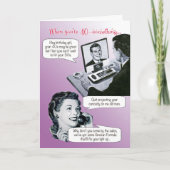 Quit Projecting Your Curiosity Birthday Karte (Vorderseite)