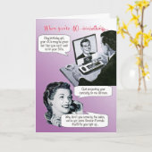 Quit Projecting Your Curiosity Birthday Karte (Gelbe Blume)