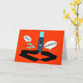 QUIT WORK GREETING CARD KARTE (Gelbe Blume)