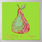 Quite a pear poster (Vorne)
