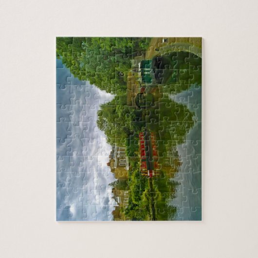 Quite River Scene London. Puzzle (Vertikal)