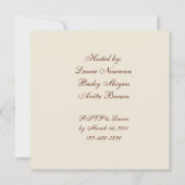 Quited Affe-Babyparty-Einladung Einladung (Rückseite)