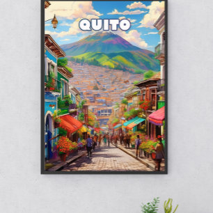 Quito, a city perched in the Andes Poster