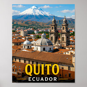 Quito Andengipfel und koloniale Eleganz Poster