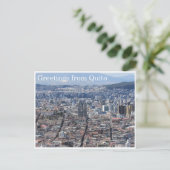 Quito City Greetings Postkarte (Stehend Vorderseite)