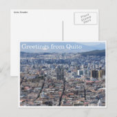 Quito City Greetings Postkarte (Vorne/Hinten)
