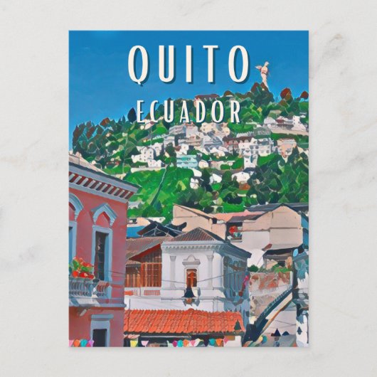 Quito - Die Hauptstadt Ecuadors Postkarte (Vorderseite)