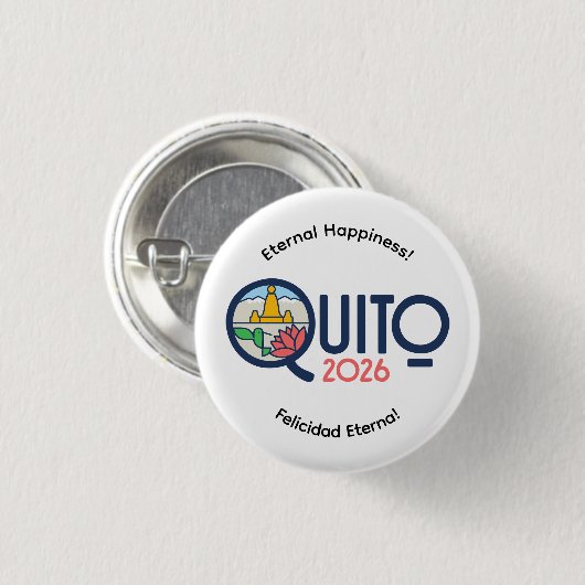 Quito Ecuador 2026 International Convention Pin Button (Vorne & Hinten)