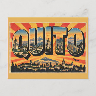 Quito Ecuador Anden Kolonial Vulkane Kunst Postkarte