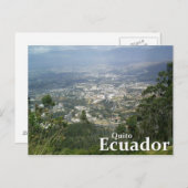 Quito, Ecuador aus dem Metropolitano Park Postkarte (Vorne/Hinten)