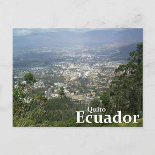 Quito, Ecuador aus dem Metropolitano Park Postkarte (Vorderseite)