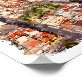 Quito Ecuador Cityscape Poster (Ecke)