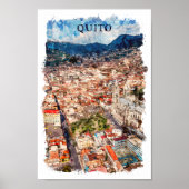 Quito Ecuador Cityscape Poster (Vorne)