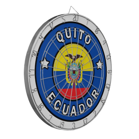Quito Ecuador Dartscheibe (Vorderseite Links)