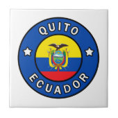 Quito Ecuador Fliese (Vorderseite)