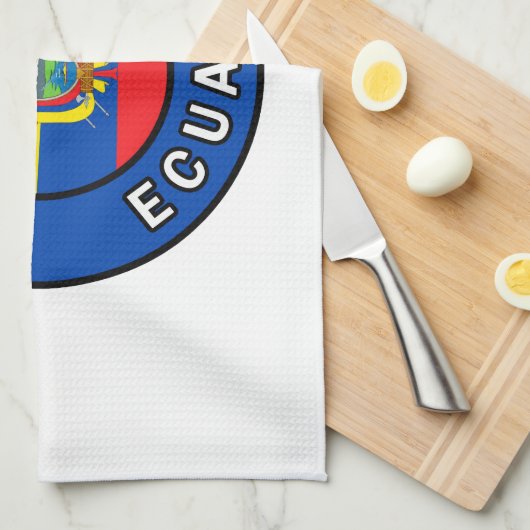 Quito Ecuador Geschirrtuch (Viertel Falte)