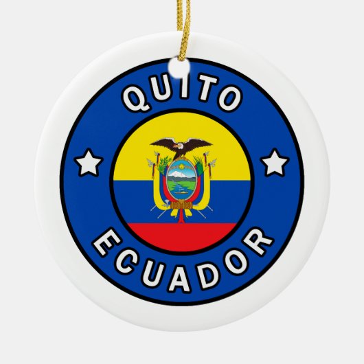 Quito Ecuador Keramikornament (Vorne)