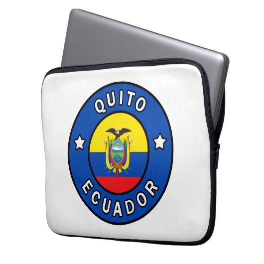 Quito Ecuador Laptopschutzhülle (Vorderseite Links)