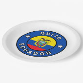 Quito Ecuador Pappteller (Schrägansicht)