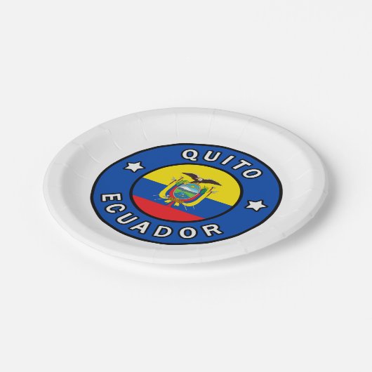 Quito Ecuador Pappteller (Schrägansicht)