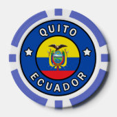Quito Ecuador Pokerchips (Vorderseite)