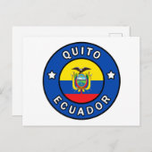 Quito Ecuador Postkarte (Vorne/Hinten)