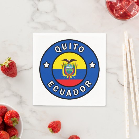 Quito Ecuador Serviette (Beispiel)