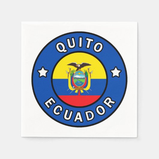 Quito Ecuador Serviette (Vorderseite)