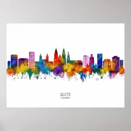 Quito Ecuador Skyline Poster (Vorne)