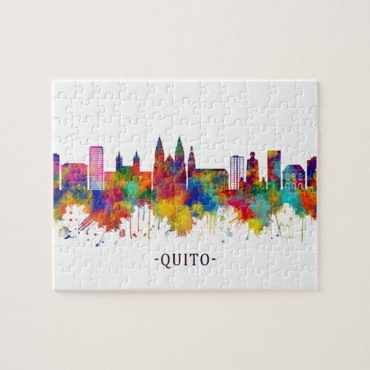 Quito Ecuador Skyline Puzzle (Horizontal)
