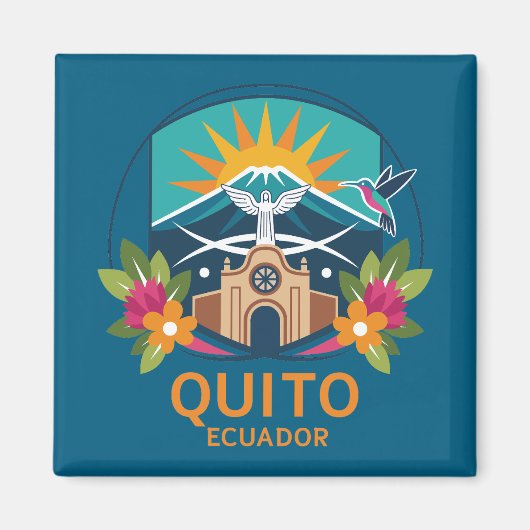 Quito Ecuador South America Magnet (Vorne)